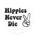 Hippies Never Die stickers by flemjalil Hippies Never Die stickers