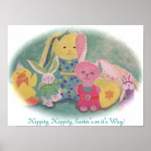 "Hippity, Hop..." Easter Poster