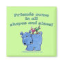 Hippo and Bird Friends Magnets