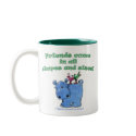 Hippo and Bird Friends mugs