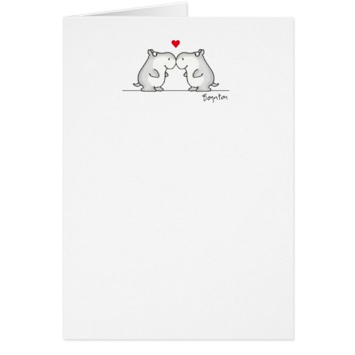 HIPPO ANNIVERSARY CARD