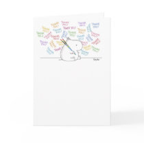 HIPPO ARTIST GREETING CARD