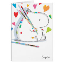 HIPPO ARTIST Love Card