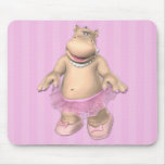 Hippo Ballerina Mousepad