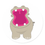 Hippo Big Mouth Stickers