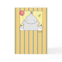 HIPPO BIRDIE 2000 GREETING CARD