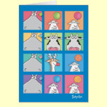 HIPPO BIRDIE FACES cards