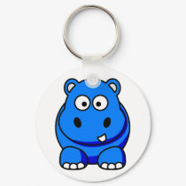 Hippo Blue keychains