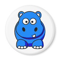 Hippo Blue magnets