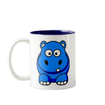 Hippo Blue mugs