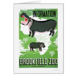 Hippo Brookfield Zoo 1938 WPA cards