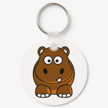 Hippo Brown keychains