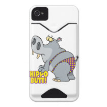 hippo butt bikini hippopotamus iphone 4 id cases