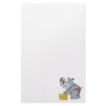 hippo butt bikini hippopotamus custom stationery