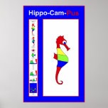 Hippo-Cam-Pus the Seahorse - in English posters