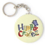 Hippo Crazee (on light colors) keychains