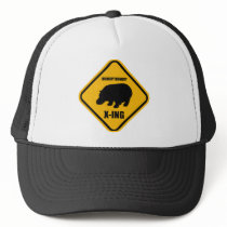 Hippo Crossing X-ing Sign Hats