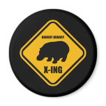 Hippo Crossing X-ing Sign magnets
