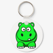 Hippo Green keychains