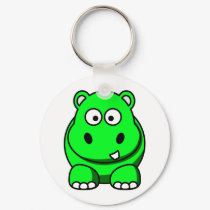Hippo Green keychains