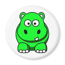 Hippo Green magnets