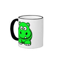 Hippo Green mugs