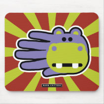 Hippo Hand Mousepad