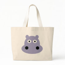 hippo head tote bags