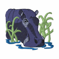Hippo Head embroidered shirts by ZazzleEmbroidery Hippo Head embroidered shirts