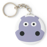 hippo head keychains