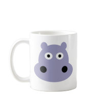 hippo head mugs