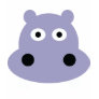hippo head t shirt