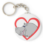 Hippo Heart keychains