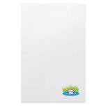 hippo hiding in water personalized stationery