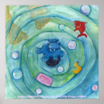 Hippo in the Bathtub posters