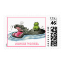 Hippo 'n Frog postage by SophieClub Hippo 'n Frog postage