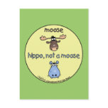 Hippo-not-a-moose! Postcard