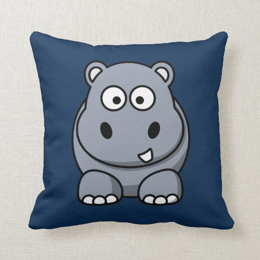 blue hippo pillow pet