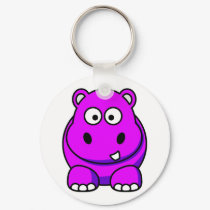 Hippo Pink keychains