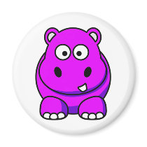 Hippo Pink magnets