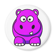 Hippo Pink magnets