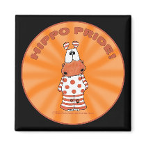 Hippo Pride Starburst magnets by creationhrt Hippo Pride Starburst magnets