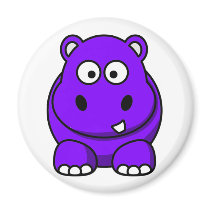 Hippo Purple magnets