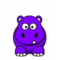 Hippo Purple t-shirts