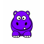 Hippo Purple T Shirt