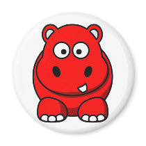 Hippo Red magnets