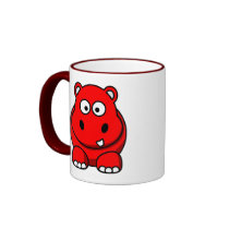 Hippo Red mugs