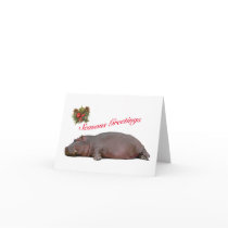 Hippo Seasons Greeting cards