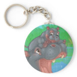 Hippo Splash Keyring keychains