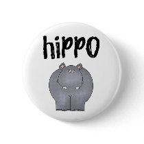 Hippo Tshirts and Gifts Buttons